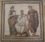 il mosaico Virgilio tra le Muse Clio e Melpomene al museo del Bardo.jpg