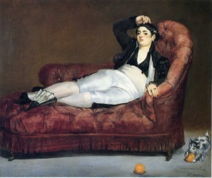 Edouard Manet - Giovane sdraiata 1862 - New Haven University Art Gallery