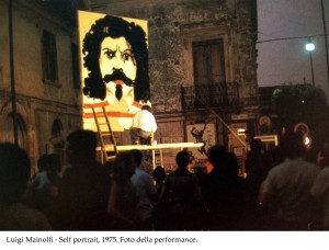 Proiezione Video"Self portrait" (1975) di Luigi Mainolfi